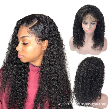 Wholesale Vendors Wigs For Black Women lace wig human hair unprocessed, 100% virgin malaysian curly hair wigs